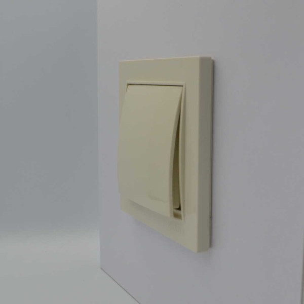 Вимикач Nilson Thor кремовий 1кл ( 27121001 ) - фото №2