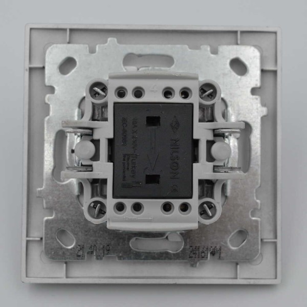 Вимикач Nilson Thor кремовий 1кл ( 27121001 ) - фото №5