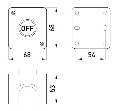 Пост управления с кнопкой «OFF», E.Next - фото №1
