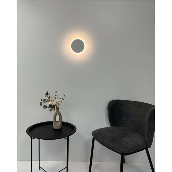 Бра, настінний світильник Nowodvorski 7637 Ring S LED 1x6W 3000K 100Lm IP20 білий - фото №1