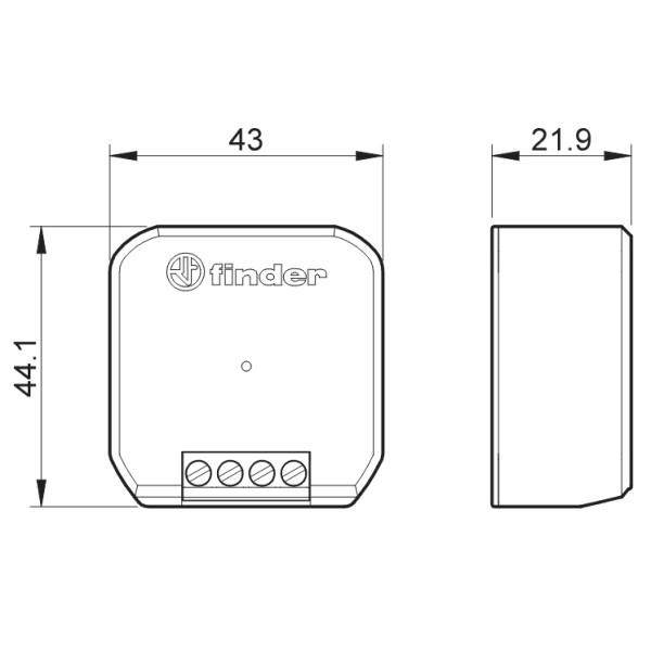 Диммер Finder YESLY 300Вт 230В AC (15218230B300) - фото №2