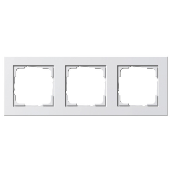Рамка тримісна Gira E2 біла (021329)