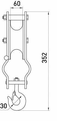 Ролік для підвіски кабелю E.Next e.roll.g.150.60 (p0470031) - фото №5