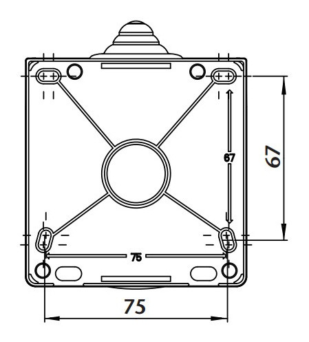 Настенный силовой разъем Sez IZVN1643 - фото №1