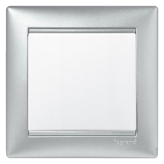 Рамка одинарная Valena алюминий - фото №1