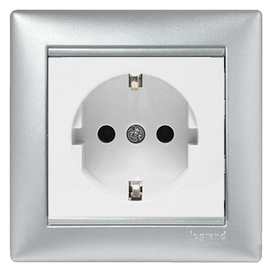 Рамка одинарная Valena алюминий - фото №2