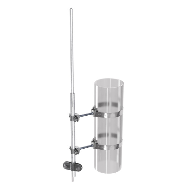 Блискавкоприймач з кріпленням до труби Leo Lightman 1,5м Ni/Al (409156)