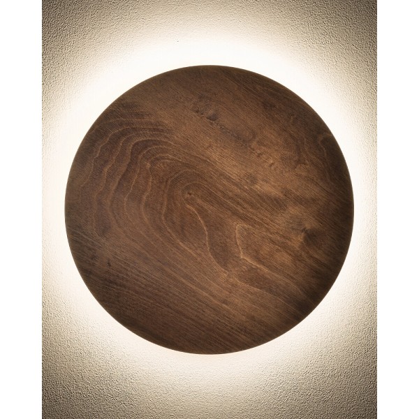 Бра, настінний світильник Nowodvorski 11291 Ring Timber L LED 1x13W 3000K 160Lm IP20 коричневий - фото №1