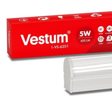 Меблевий LED світильник Vestum 1-VS-6201 5Вт 4500K 220В - фото №1