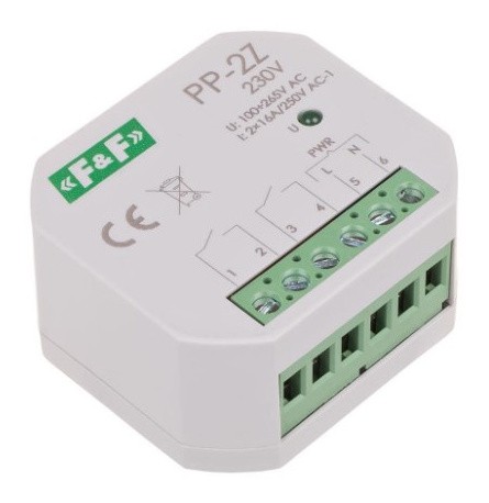 Електромагнітне реле F&F PP-2Z-230V 230В 16 А - фото №2