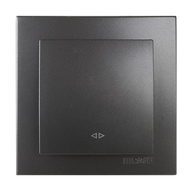 Вимикач Nilson Touran антрацит 1кл проміжний ( 24161010 )