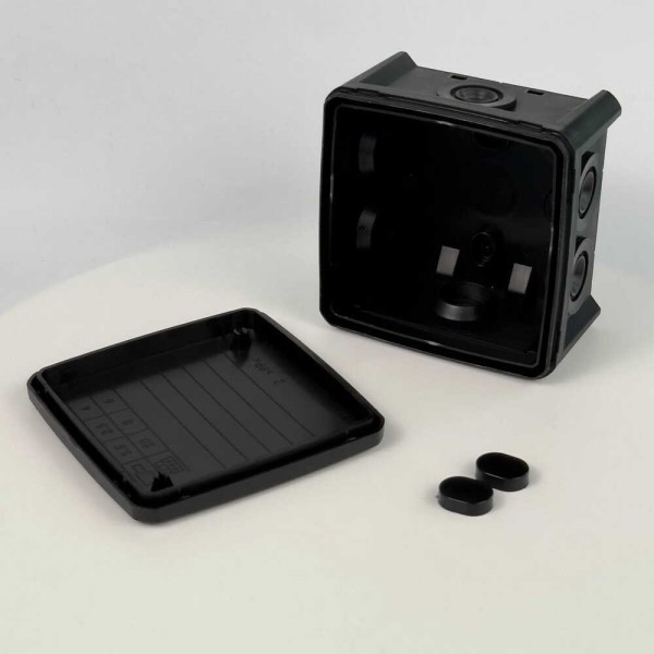 Коробка розподільча СКІМ K85B-0 88х88х52 чорна IP54 ( B1102024 ) - фото №2