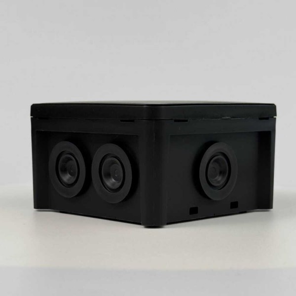 Коробка розподільча СКІМ K85B-0 88х88х52 чорна IP54 ( B1102024 ) - фото №4