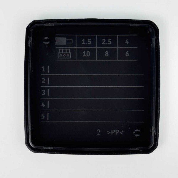 Коробка розподільча СКІМ K85B-0 88х88х52 чорна IP54 ( B1102024 ) - фото №6