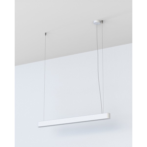 Подвесной светильник, люстра Nowodvorski 7547 Soft LED T8LED 1x16W 3000K 2300Lm IP20 белый - фото №3