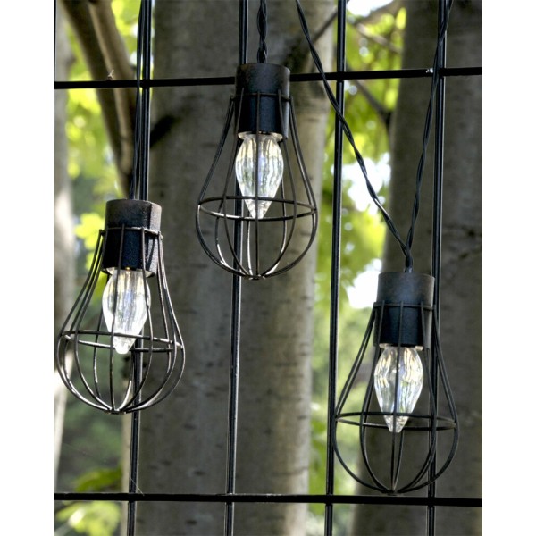 Гирлянда на солнечной батарее Goldlux 311542 Lofcik LED 2900K IP44 патина - фото №2