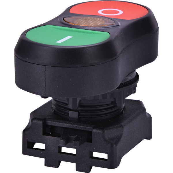 Сдвоенная кнопка-модуль «ON/OFF» с подсветкой ETI 004771391 EGTI-A (оранжевая)