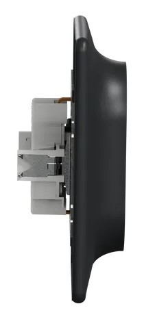 Двойная розетка Schneider Electric Sedna Design с заземлением и шторками черная SDD314221 - фото №2