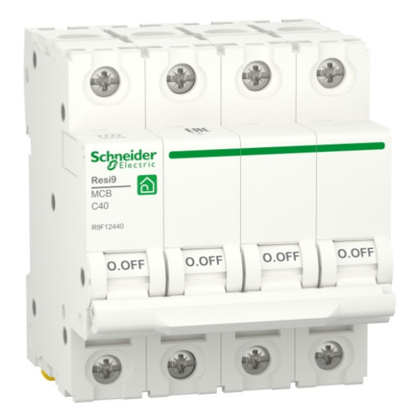 Автоматический выключатель Schneider Electric R9F12440 RESI9 6кА 4P 40A C