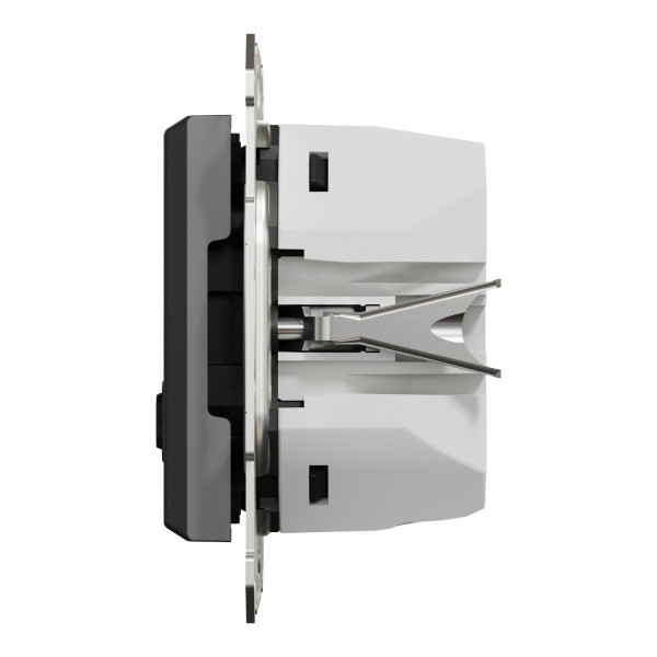 USB розетка Schneider Electric Asfora EPH2700471 USB/Type-C 3А 45Вт антрацит - фото №4