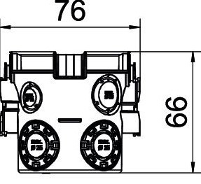 Поглиблений підрозетник Obo Bettermann UG 66-GS в цеглу/бетон (2003703) - фото №1