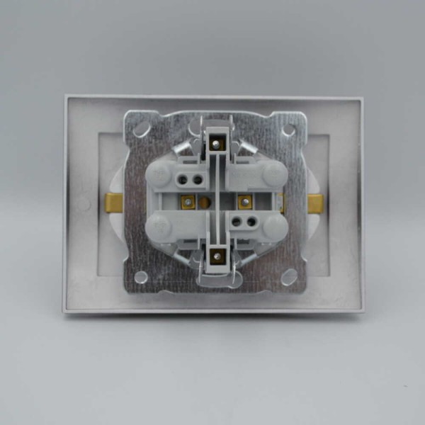 Розетка Nilson Touran золото 2-на без заземлення ( 24151024 ) - фото №1