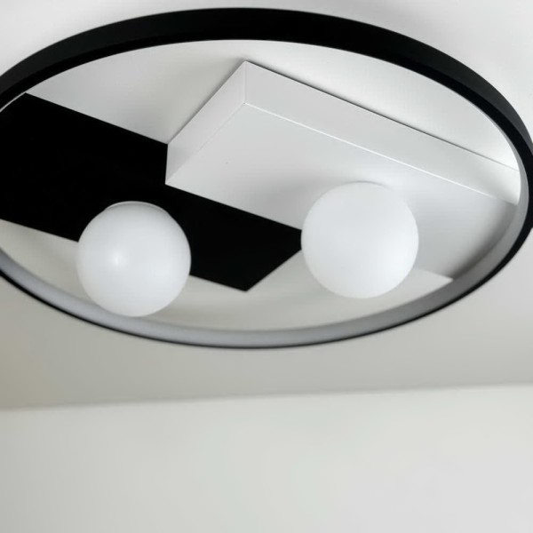 Светильник LED smart PICASSO-R+пульт 80W 3000-5000K IP20 круг бело-черный Violux ( 220615 ) - фото №3