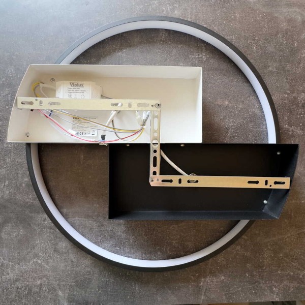 Светильник LED smart PICASSO-R+пульт 80W 3000-5000K IP20 круг бело-черный Violux ( 220615 ) - фото №6