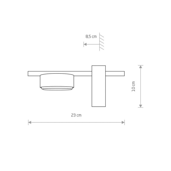 Бра, настенный светильник Nowodvorski 8271 Pills GX53 1x8W IP20 Wh - фото №3