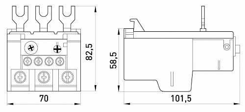 Тепловое реле E.Next e.industrial.ukh.85.65 85А 45-65А (i0110011) - фото №1