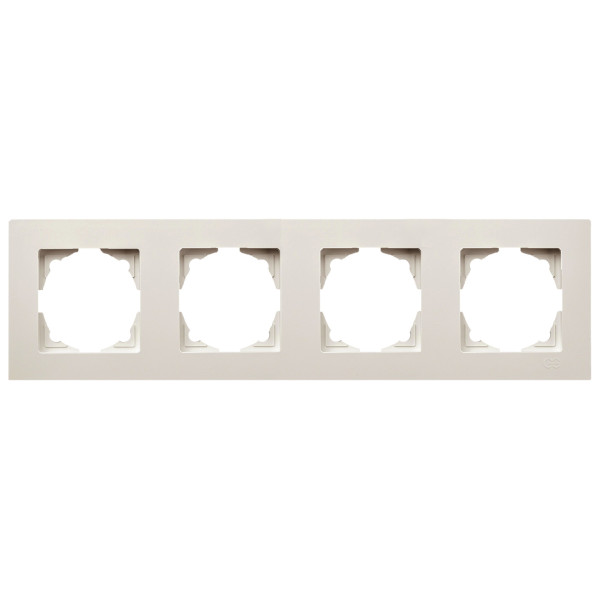 Рамка 4-місна Gunsan Eqona крем