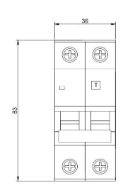 Автомат захисного відключення Promfactor FAP1-AC "C" 40А/0,03A 2P 6кА (FAP01C40030AC) - фото №2