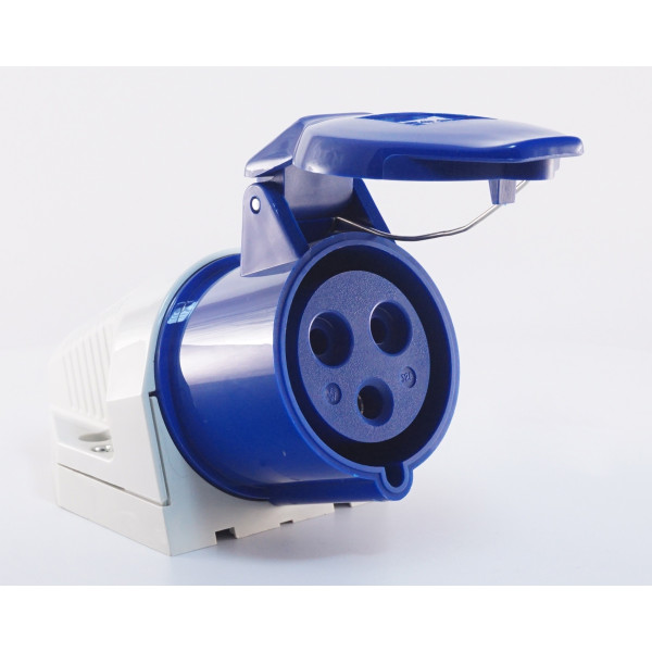 Накладний силовий роз'єм WALTHER WL130306 (2P+E) 32А 230V IP44 - фото №4