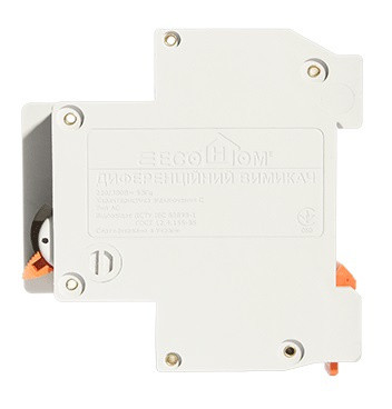 Выключатель дифференциального тока ECOHOME ДВ 1Р+N 32A 30мА (ECO030010004) - фото №4