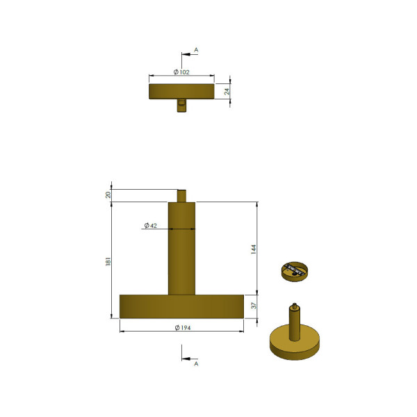 Подвесной светильник, люстра Pikart 32014-2 E14 1x60W IP20 Латунный - фото №4