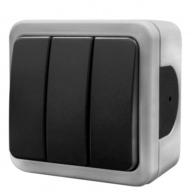 Вимикач 3-кл NE-AD MULTIMA 92-52-33 сірий