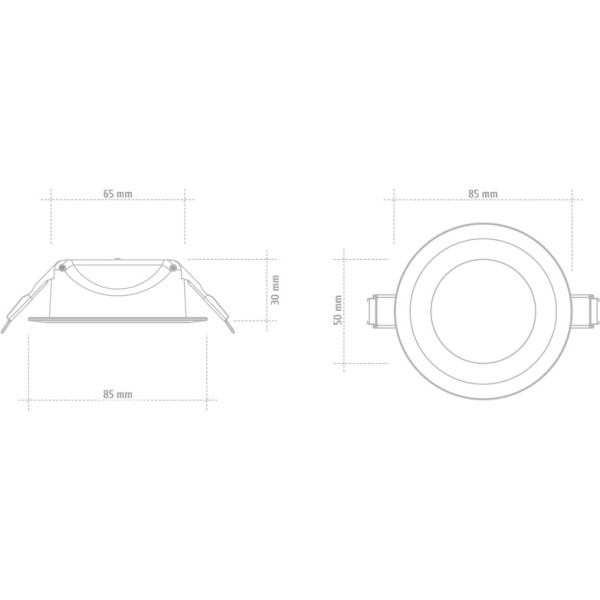 Світильник Maxus LED SDL 8Вт 3000K (1-SDL-005-01) - фото №2