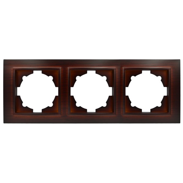 Рамка ELBI ZENA Woodline красное дерево 3-я ( 500-012900-227 )