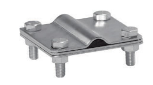 З'єднувач DKC NG3116NI для стрижня Ø16-20мм та струмопровідної стрічки до 40мм з нержавіючої сталі