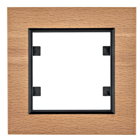 Одномісна рамка Hager WL9015 Lumina-Passion 1Х (дерево світле)