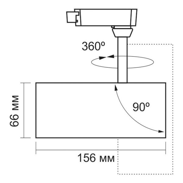 Трековий LED світильник Videx 20Вт 4100K (VL-TR04-204W) білий - фото №5