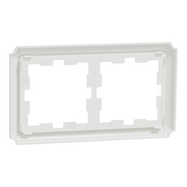 Двомісна рамка Schneider Electric Merten D-Atique MTN4020-4735 білий лотус - фото №3
