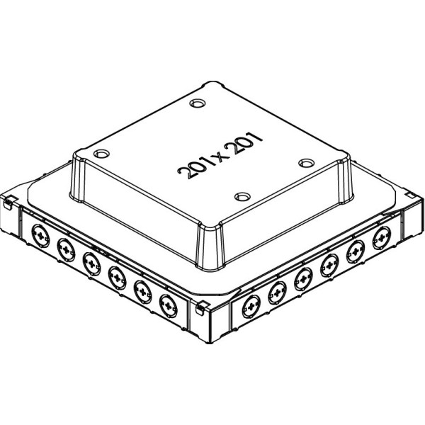 Монтажная коробка OBO Bettermann (7400349) UDS4 для наливных полов люков GES4 h=65…90мм - фото №1