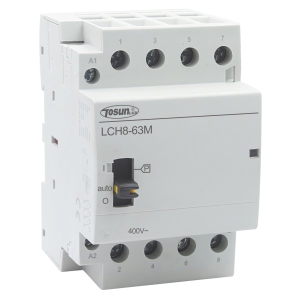 Модульный контактор с ручным управлением TOSUNlux LCH8-63M 4NO 4P 63A (6931934210965)