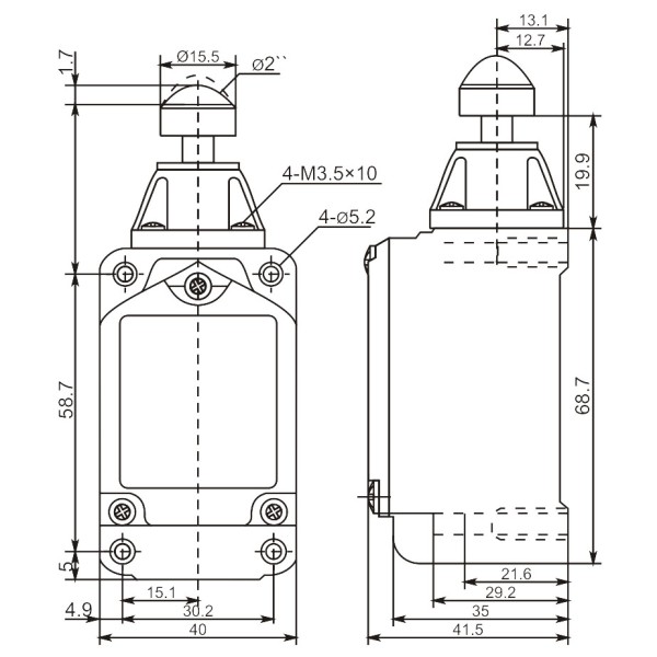 Кінцевий вимикач Promfactor FLS15M21267 - фото №1