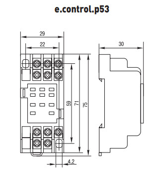 Роз'єм модульний E.Next e.control.p53s 5А на 3 групи контактів - фото №2