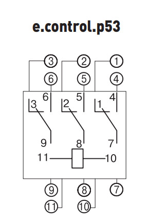 Роз'єм модульний E.Next e.control.p53s 5А на 3 групи контактів - фото №3