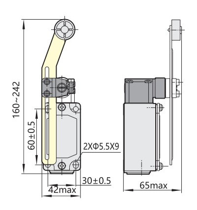 Кінцевий вимикач Chint YBLX-P1/120/1U (437087) - фото №1