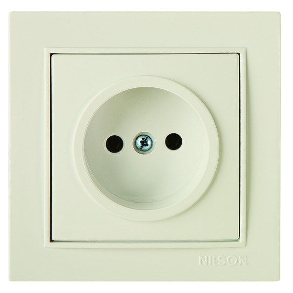 Розетка Nilson Thor кремова 1-на без заземлення ( 27121015 )