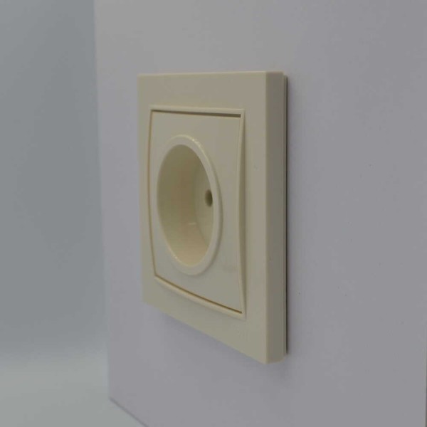 Розетка Nilson Thor кремова 1-на без заземлення ( 27121015 ) - фото №2